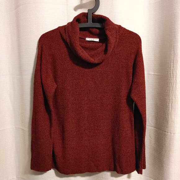(3/$20) Vintage Margaret Winters Women's Cowl Neck Sweater Burgundy Size XS - Picture 12 of 12